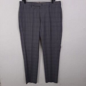 Incotex Dress Pant Men36 Fits 34x29 Plaid Super 130s Wool Classic Fit Pattern B